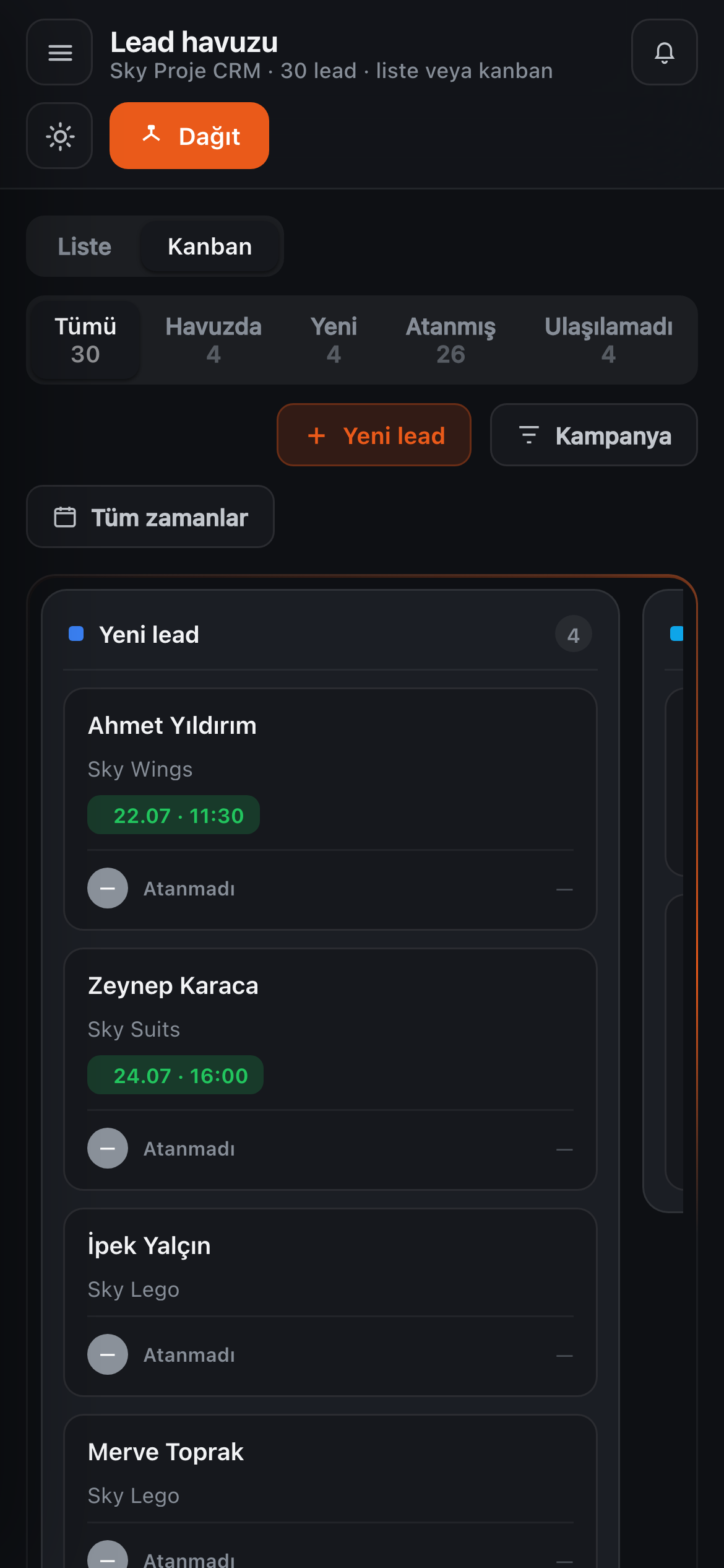Mobil kanban